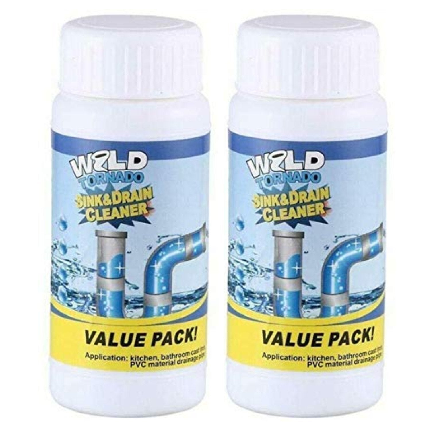 Powdered chemical agent for cleaning and unblocking drains. Powdered chemical agent for cleaning and unblocking drains.